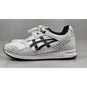 Asics Tiger Gel Saga‎ Sneakers Womens 8 Polka Dot White Black Running Shoes